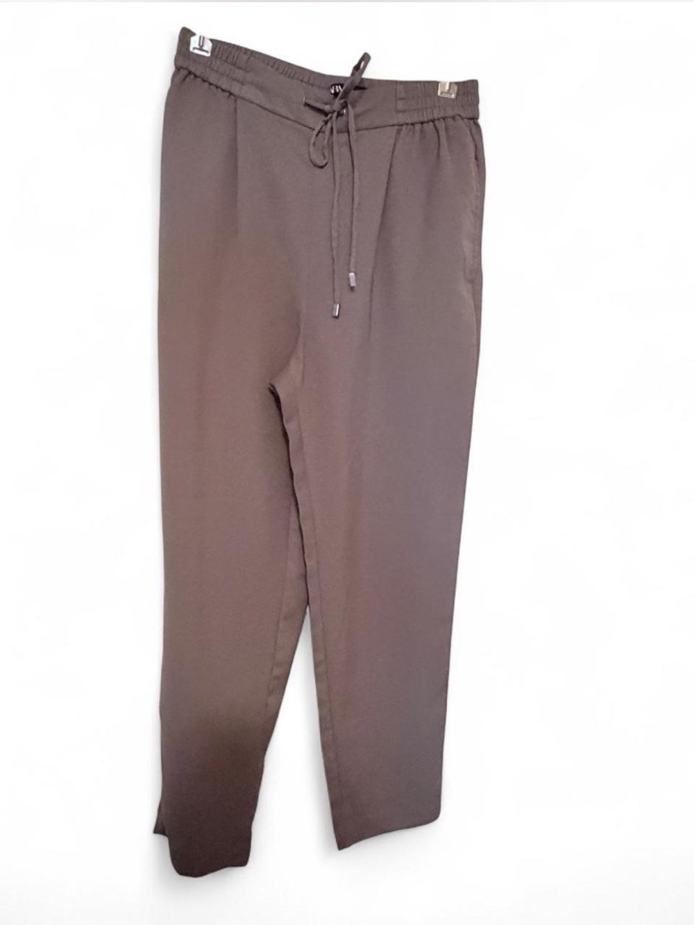 Women’s Zara Green Drawstring Dress Pants